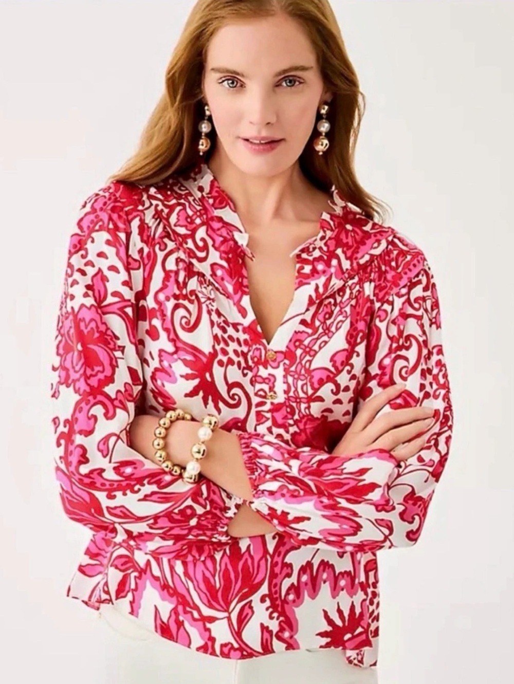 Lilly Pulitzer Japhia Top In Coconut Spicy
Socialite